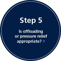 Step 5: Is offloading or pressure relief appropriate?